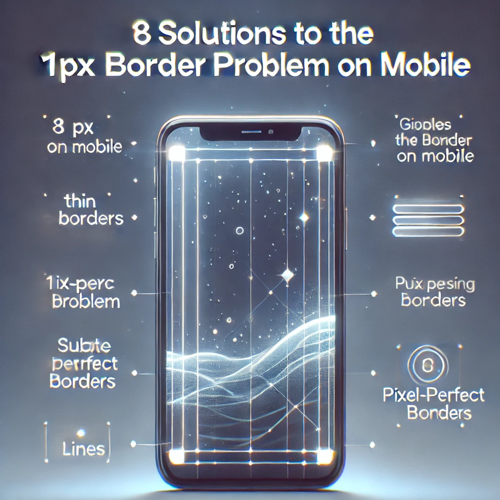 8 个解决移动端1px 边框困境的方案